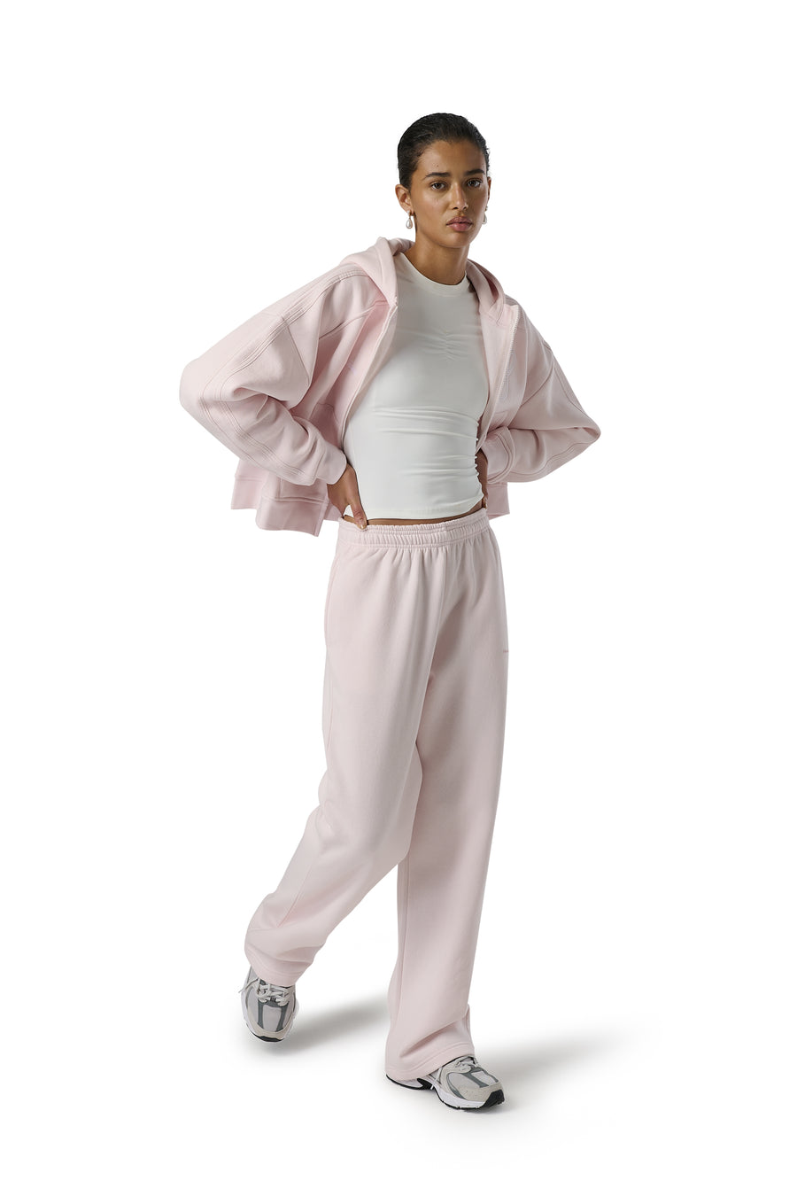 Trademark Wide Leg Sweatpants in Bunny