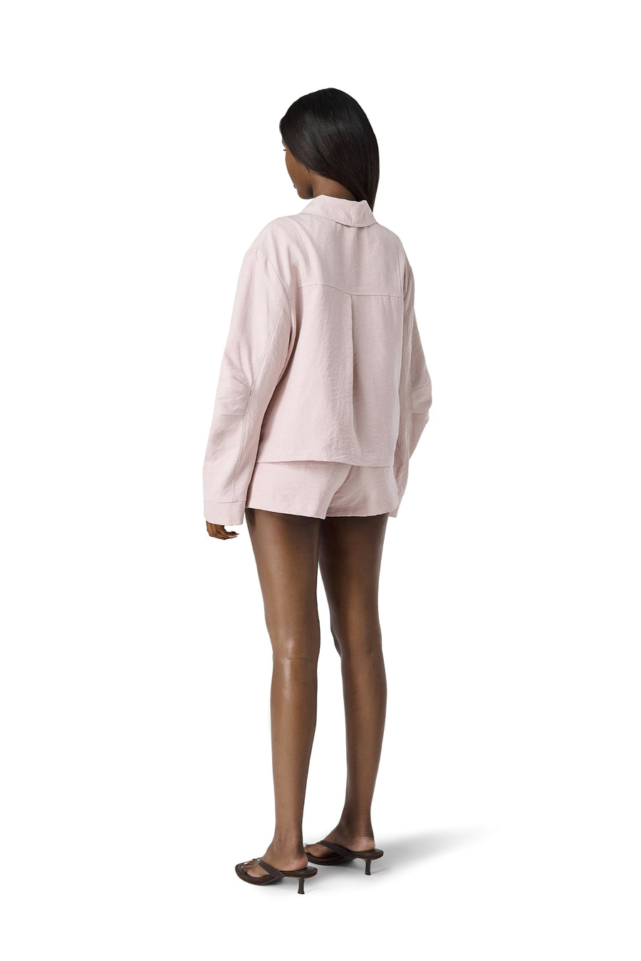 Babydoll Shorts in Powder Pink