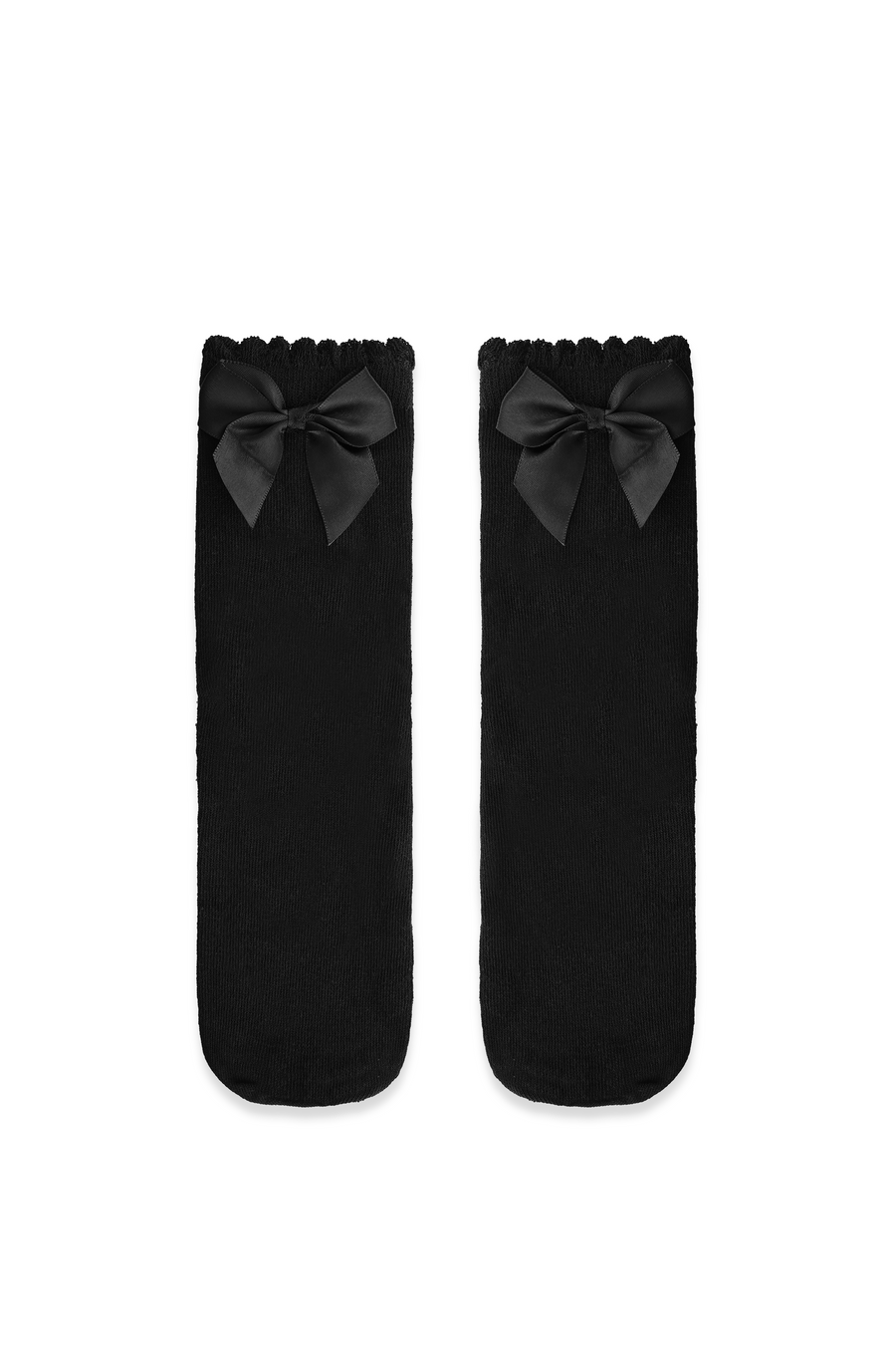 Prim Bow Socks in Black