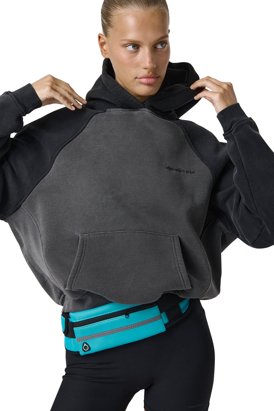 International Raglan Hoodie in Cinder Wash