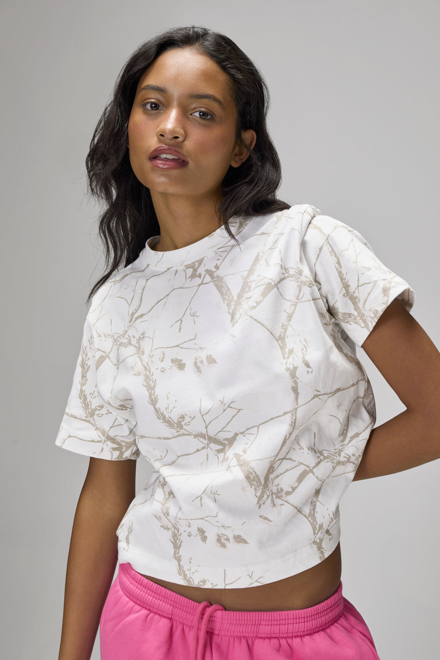 Ranch Shrunken Tee in Milk