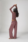 Wilbur Soft Wide Leg Pants in Brown