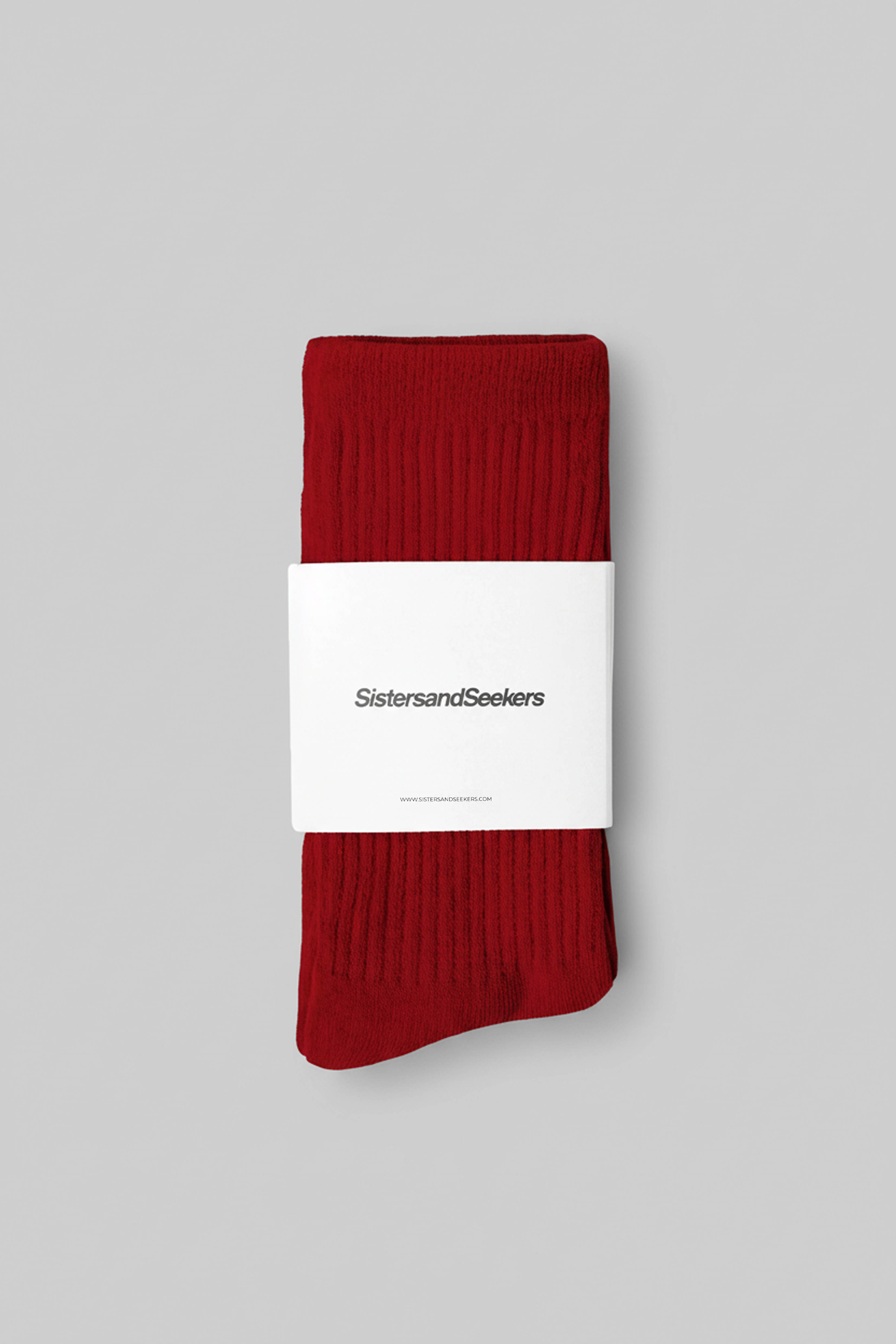 Seekers Classic Crew Socks in Red