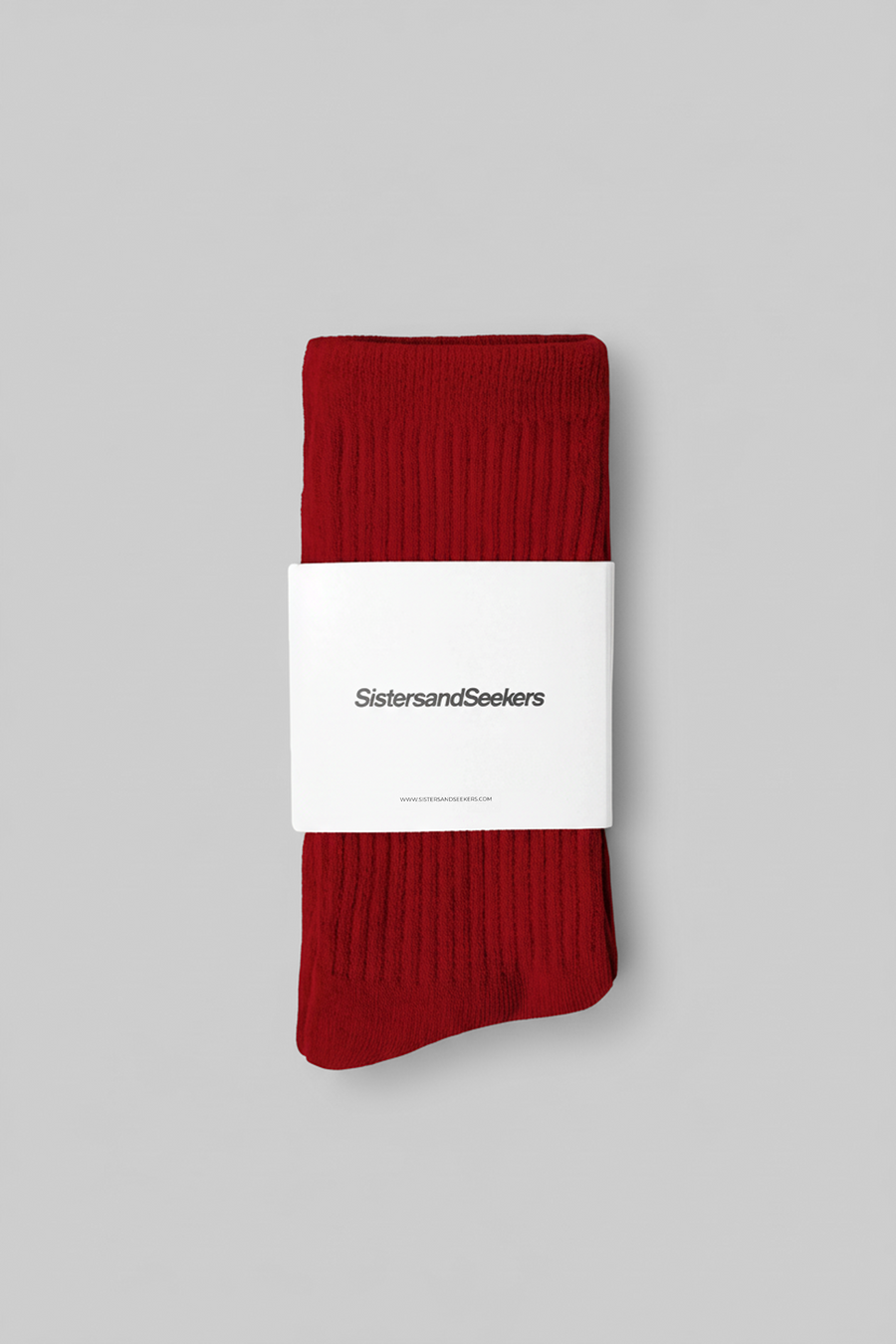 Seekers Classic Crew Socks in Red