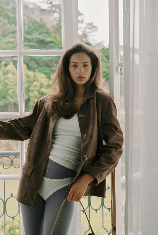 Jackson Faux Suede Blazer