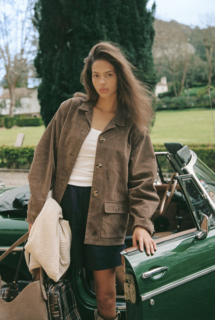 Jackson Faux Suede Blazer