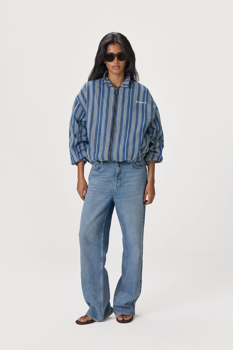 Vista Stripe Oversized Jacket