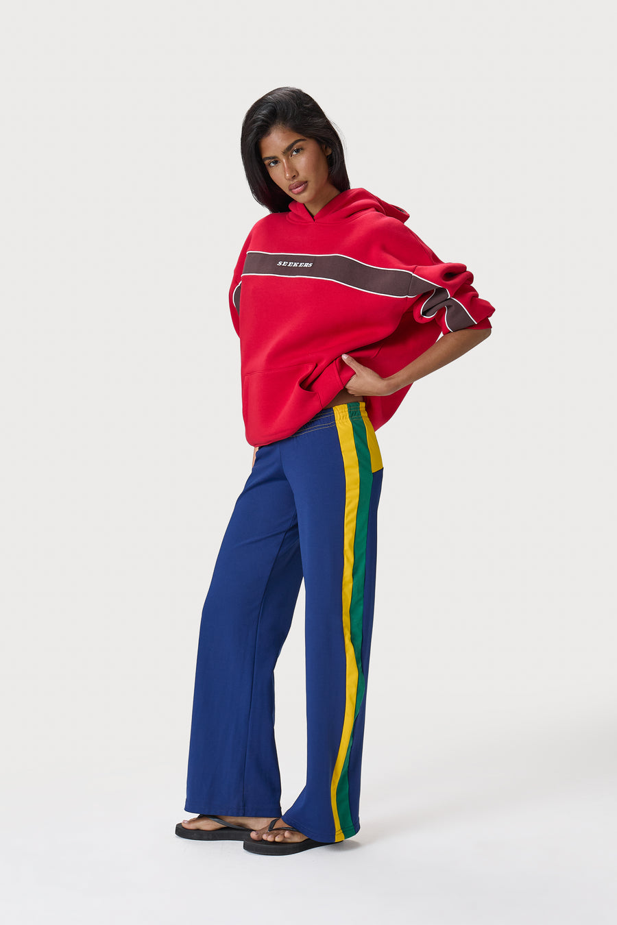 Seekers Speedway Hoodie in Red