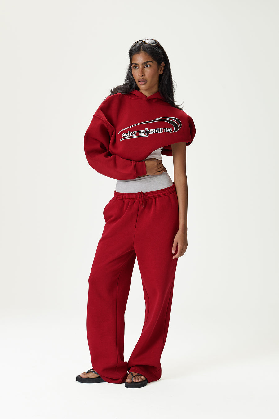 Seekers Wide Leg Sweatpants in Alert