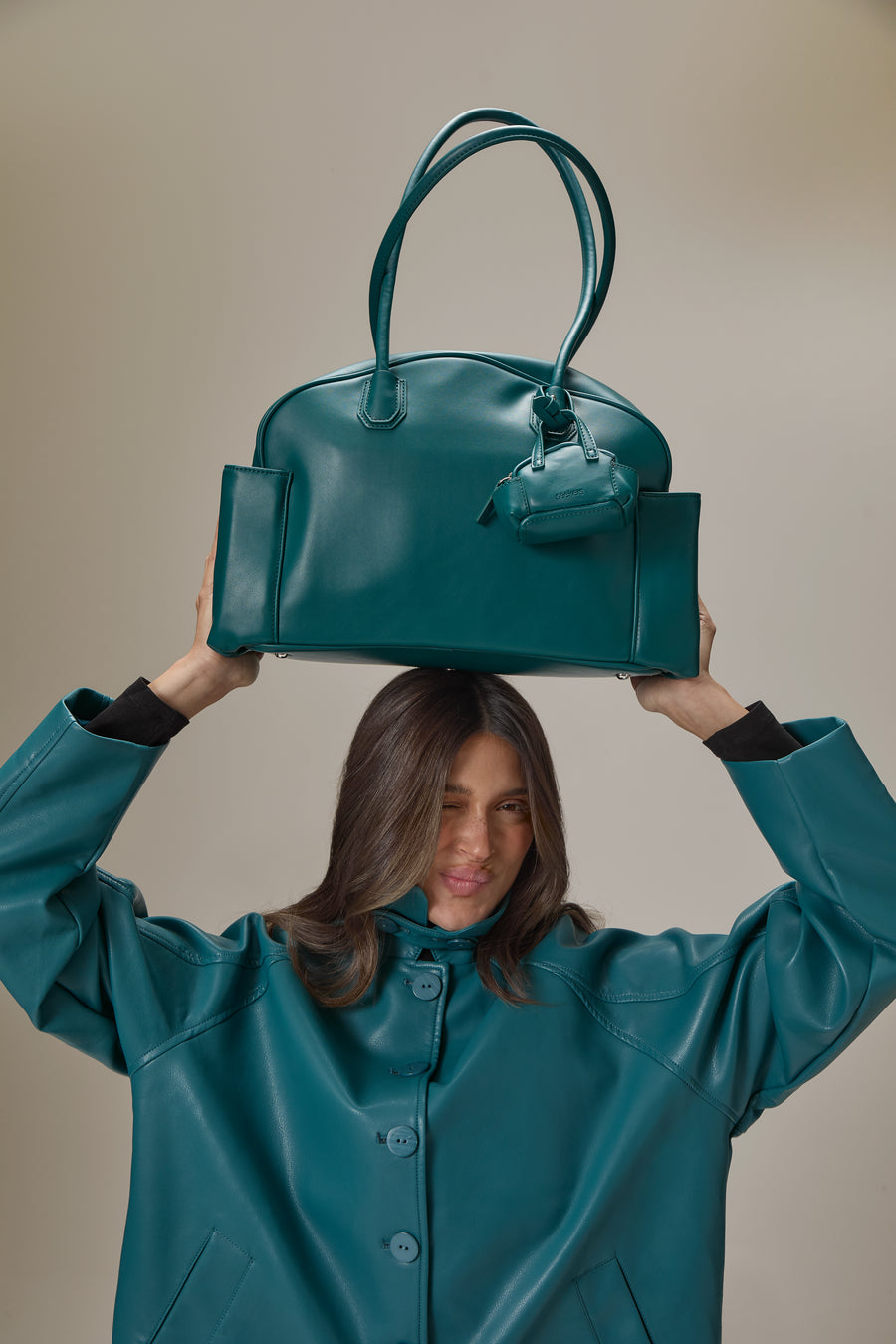 Junk Bowling Bag in Dark Cyan