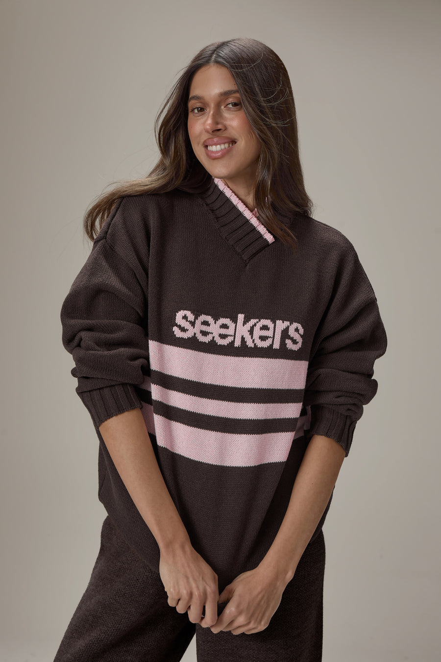 Peggy Logo Knit Sweater