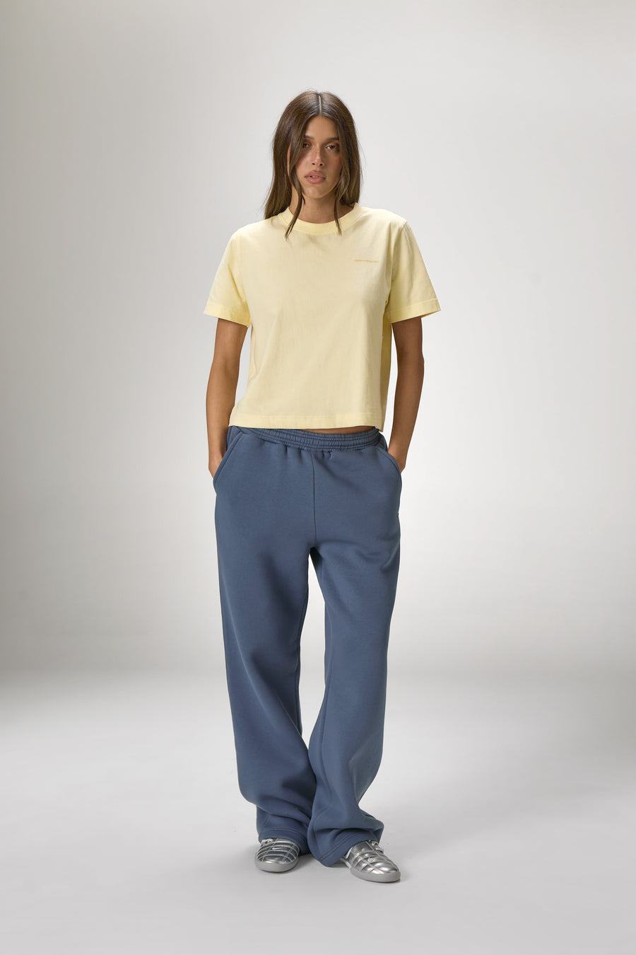 Trademark Shrunken Tee in Butter Yellow