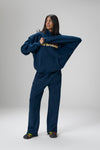Trademark Wide Leg Sweatpants in Navy