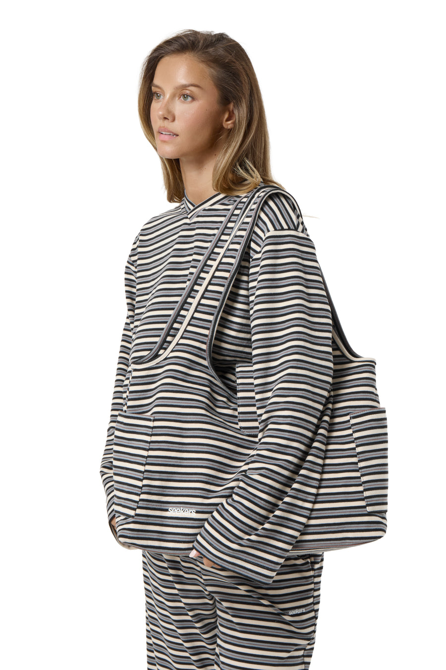 Wilkie Soft Travel Carryall Bag in Multi Cream