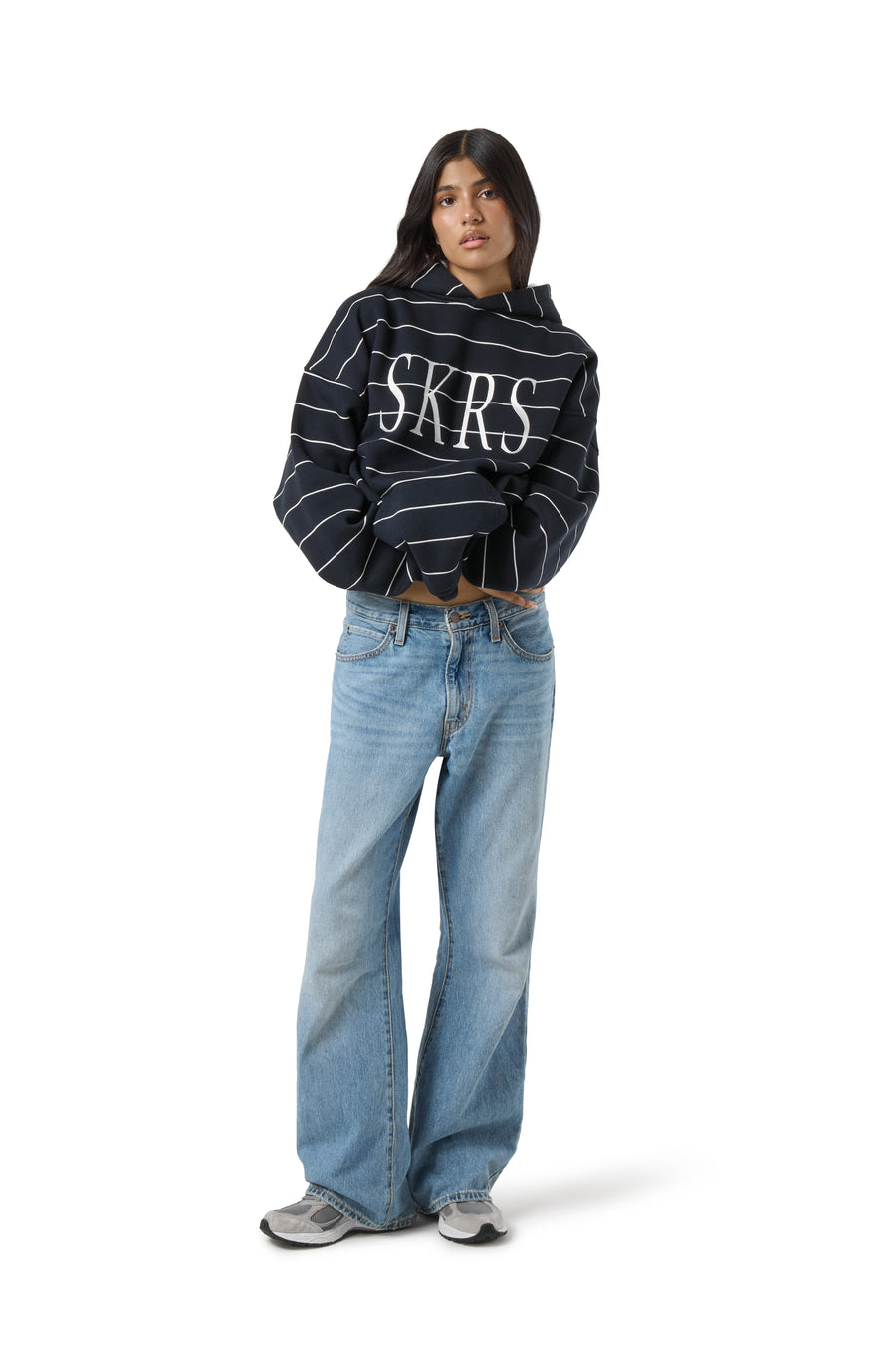 Fleet Stripe Logo Hoodie