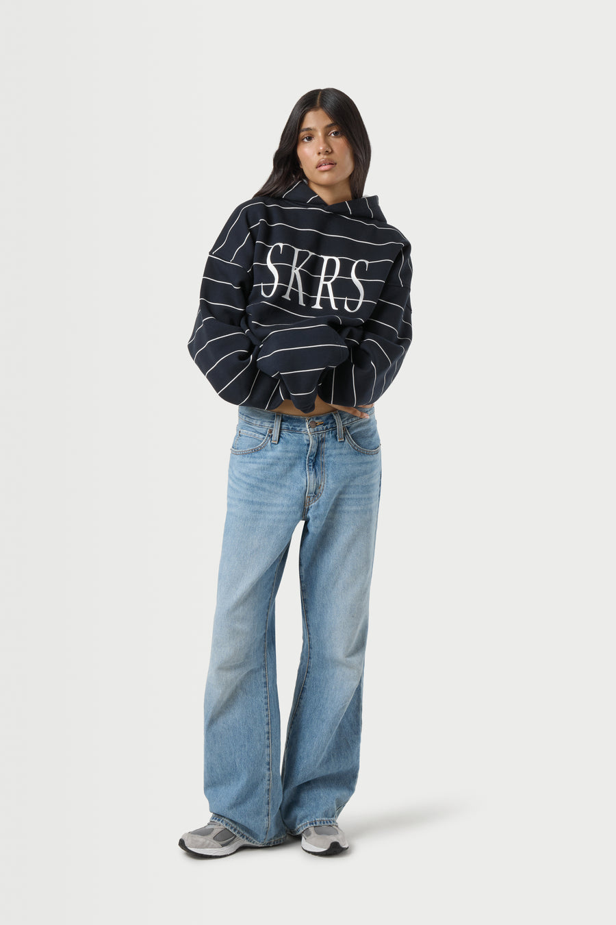 Fleet Stripe Logo Hoodie