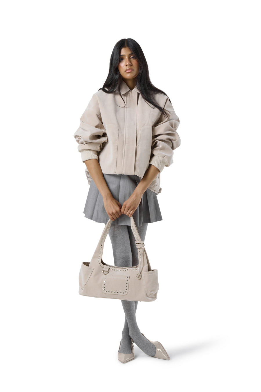 Martha Carryall Bag in Beige