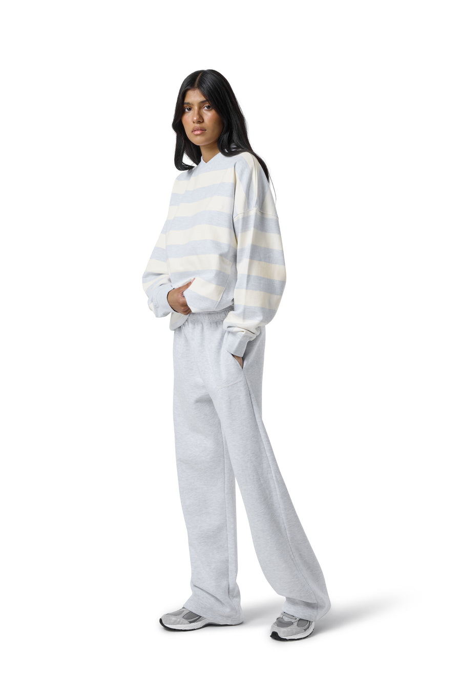 Sully Yellow Stripe Marl Sweatshirt