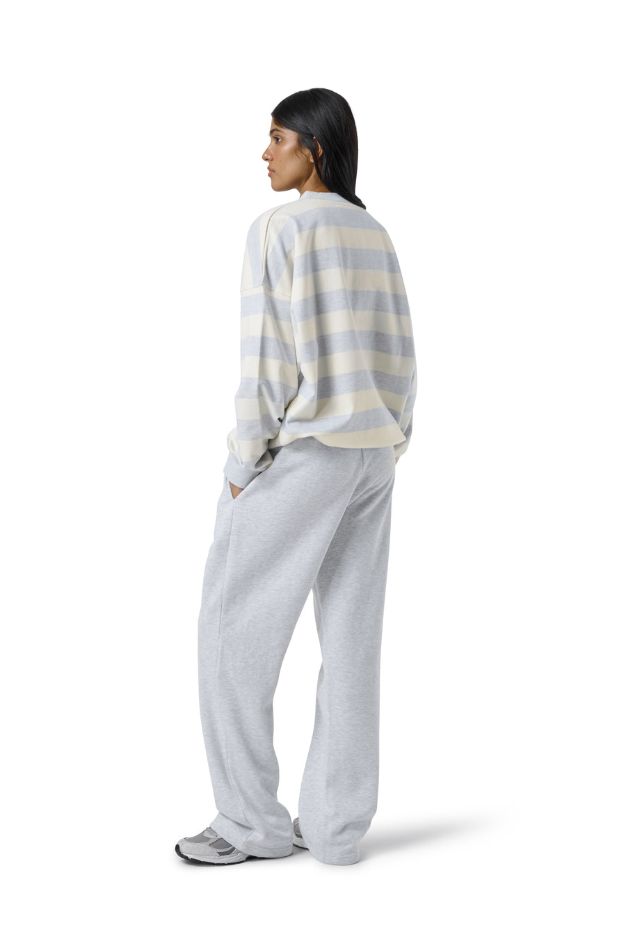 Sully Yellow Stripe Marl Sweatshirt