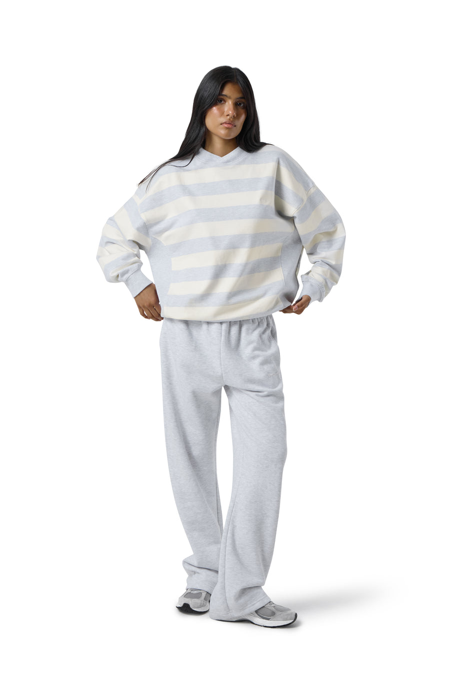 Sully Yellow Stripe Marl Sweatshirt
