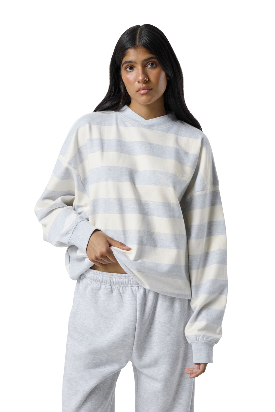 Sully Yellow Stripe Marl Sweatshirt