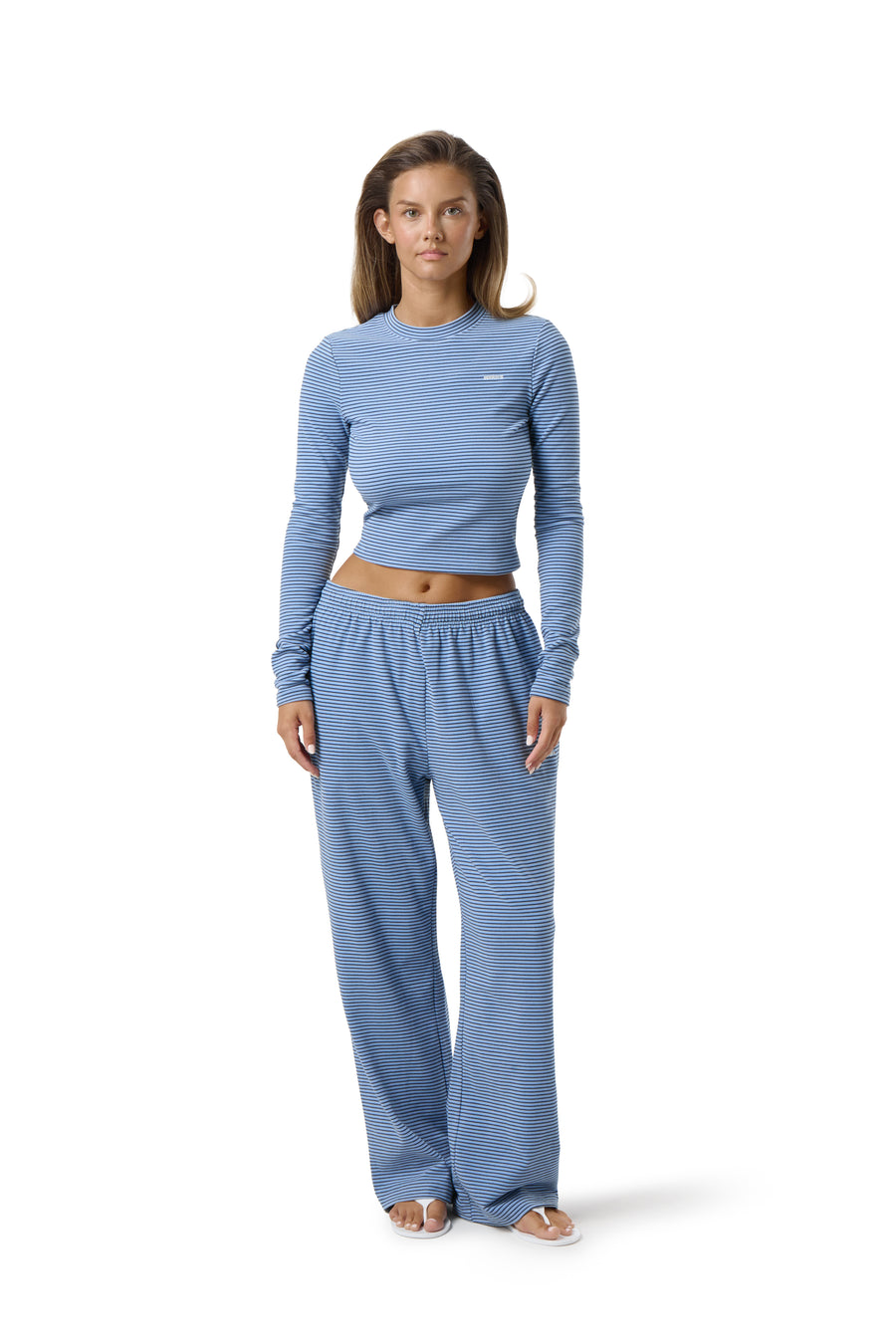 Wilbur Soft Longsleeve Top in Blue