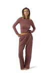 Wilbur Soft Wide Leg Pants in Brown