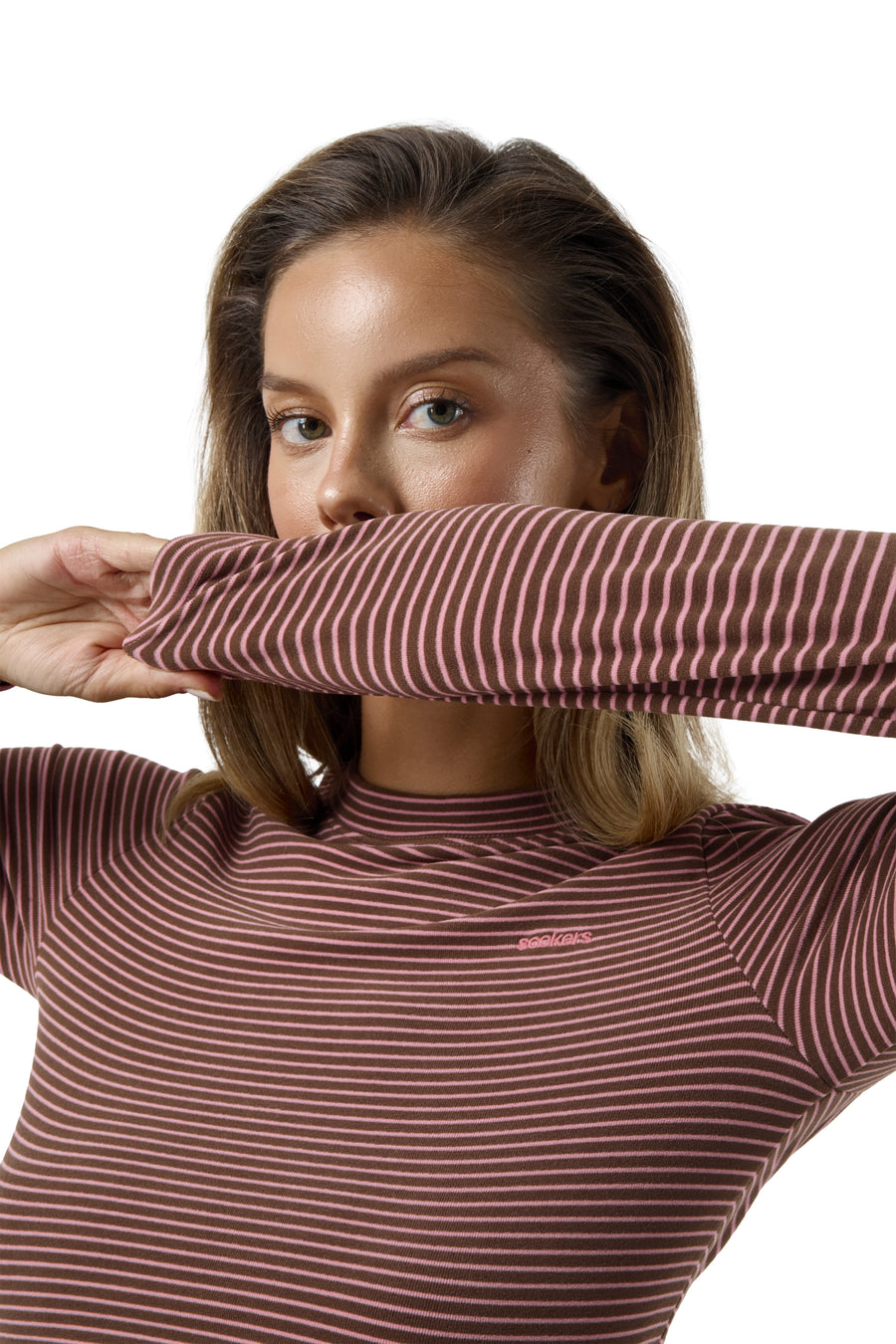 Wilbur Soft Longsleeve Top in Brown