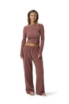 Wilbur Soft Longsleeve Top in Brown