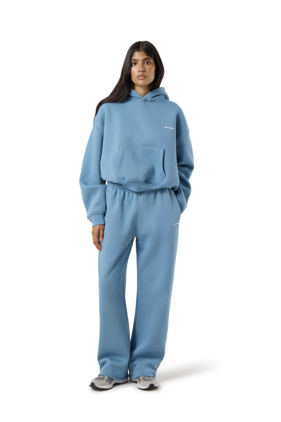 Trademark Wide Leg Sweatpants in Mid Blue