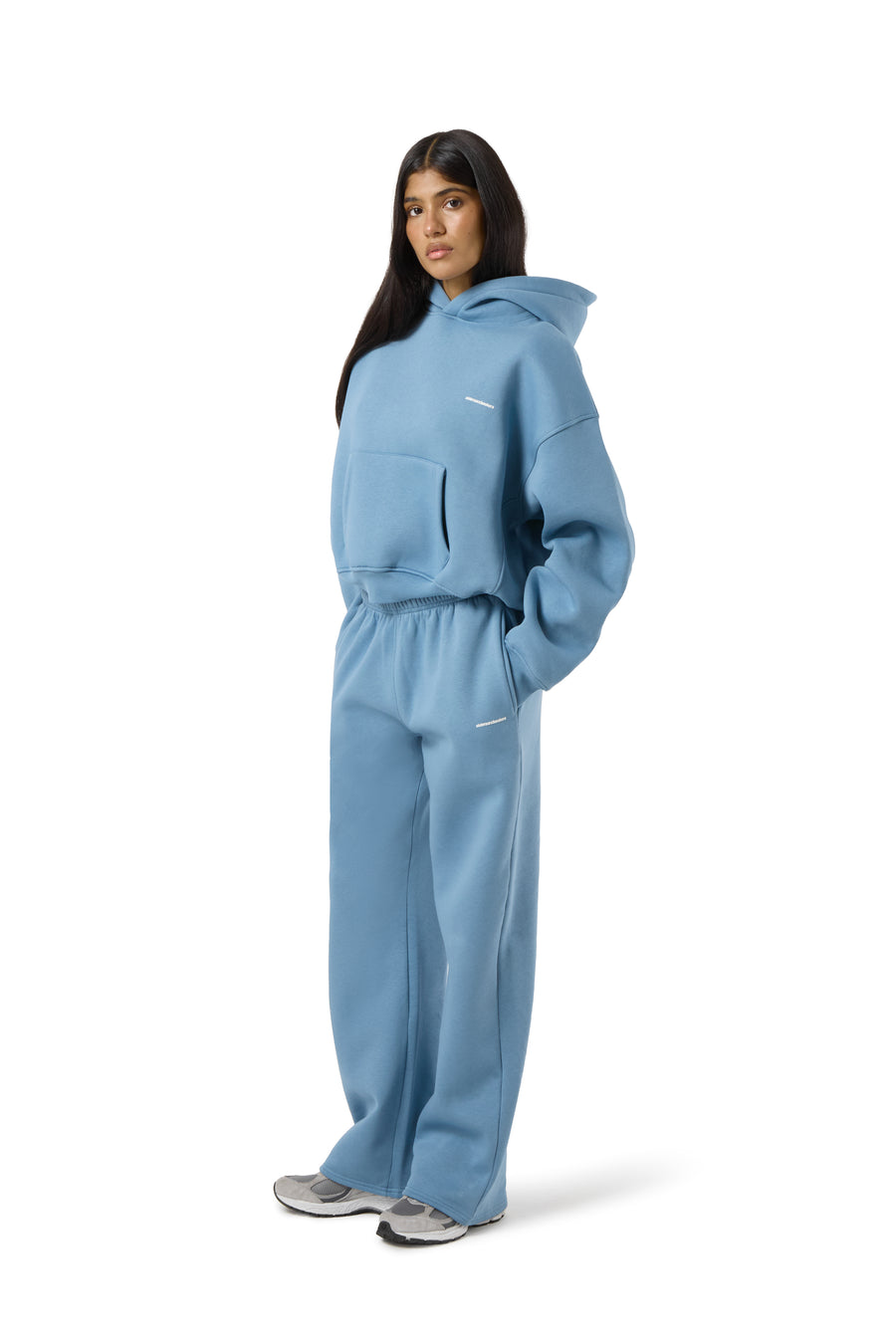 Trademark Wide Leg Sweatpants in Mid Blue