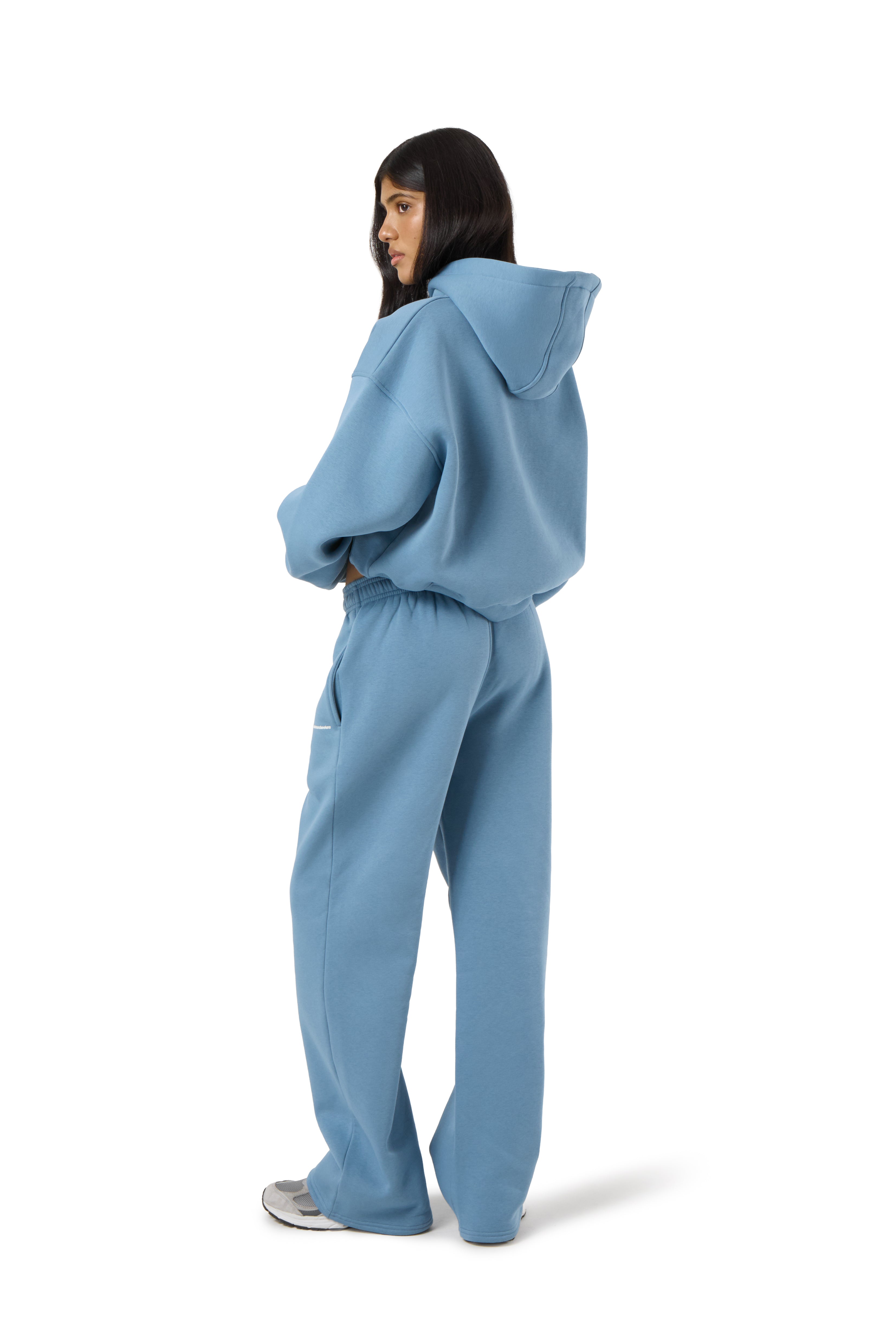 Trademark Wide Leg Sweatpants in Mid Blue