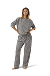 Wilkie Soft Oversized Long Sleeve in Multi Cream