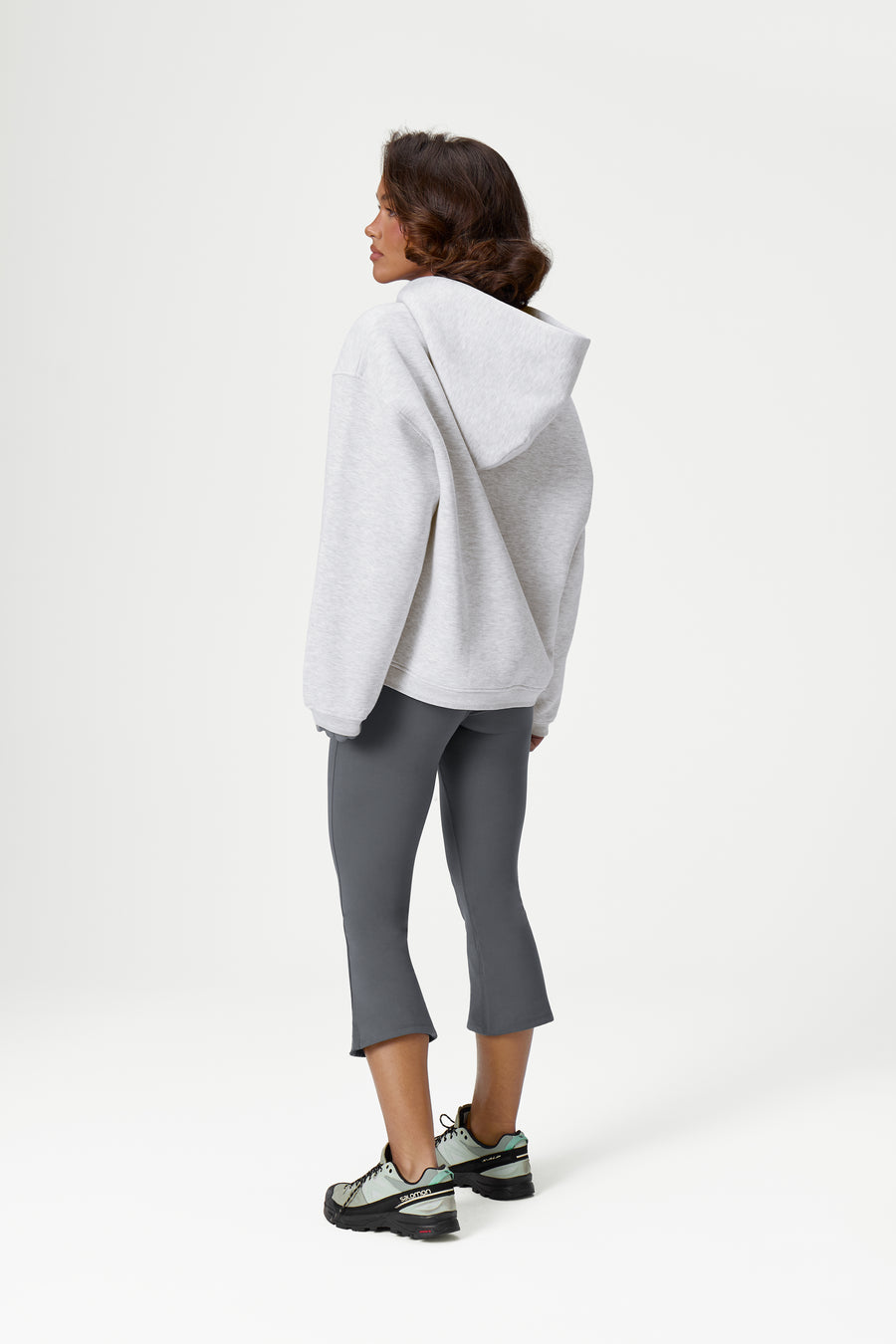 Seekers Doozy Zip Up Hoodie in Grey Marl