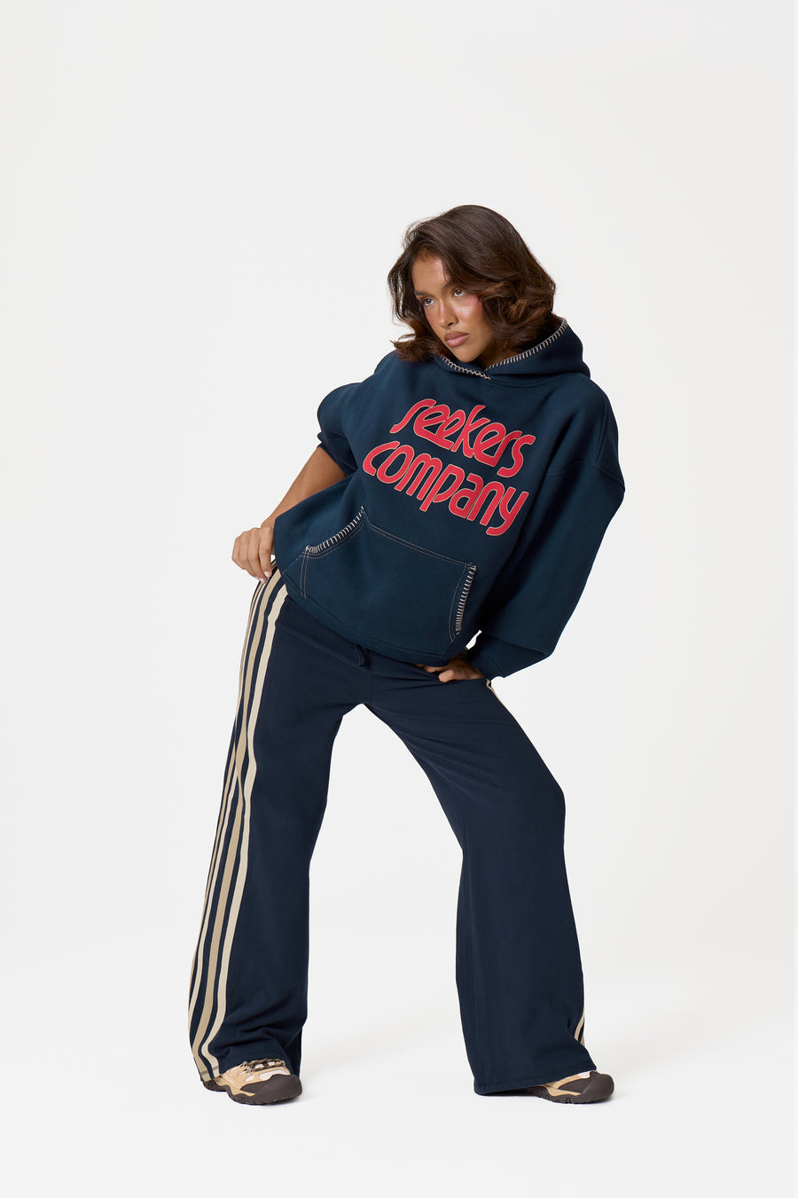 Seekers Company Hoodie in Navy
