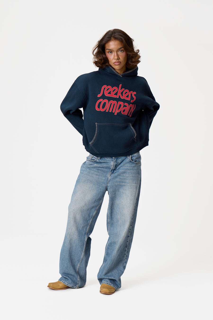 Seekers Company Hoodie in Navy