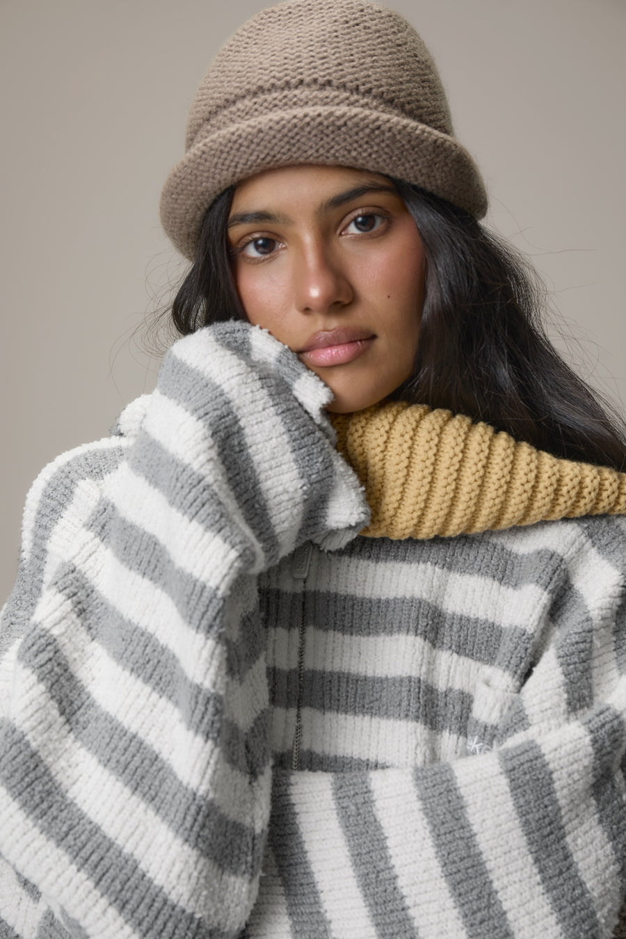 Jasper Knit Hoodie Zip Up