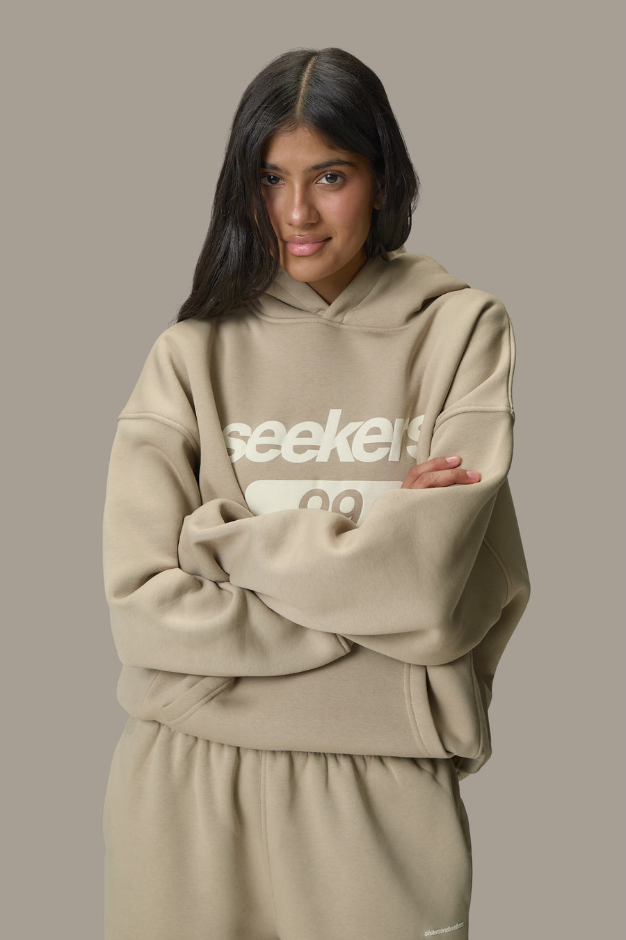 Seekers Tabby Original Hoodie in Biscuit