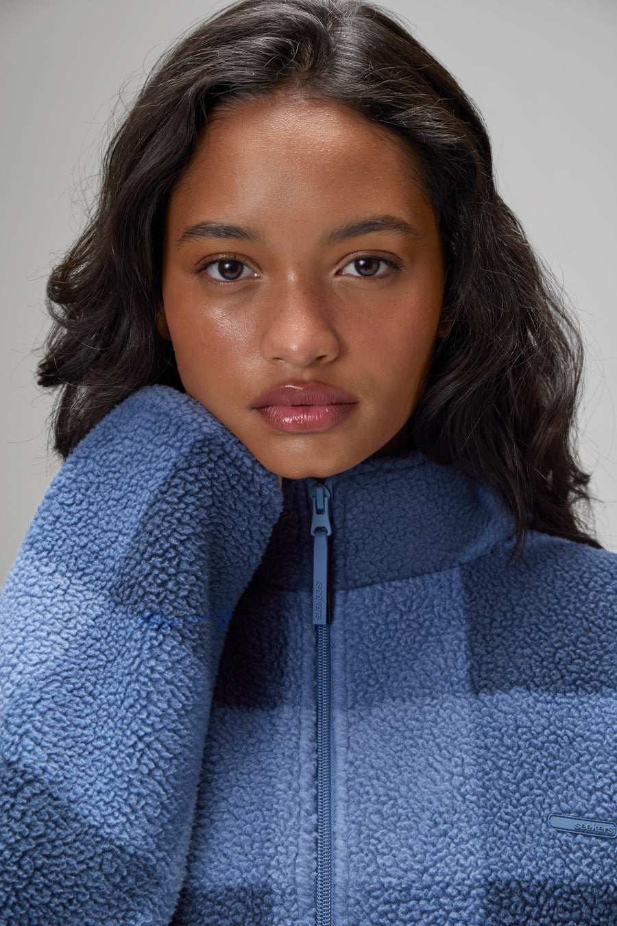 Farley Fleece in Blue