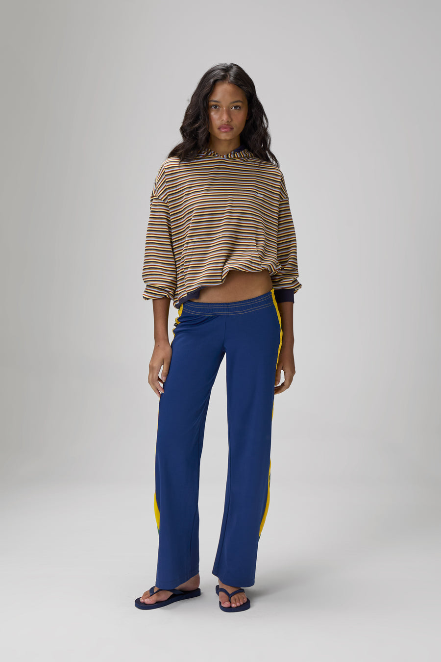 Walker Soft Shrunken Hoodie in Navy