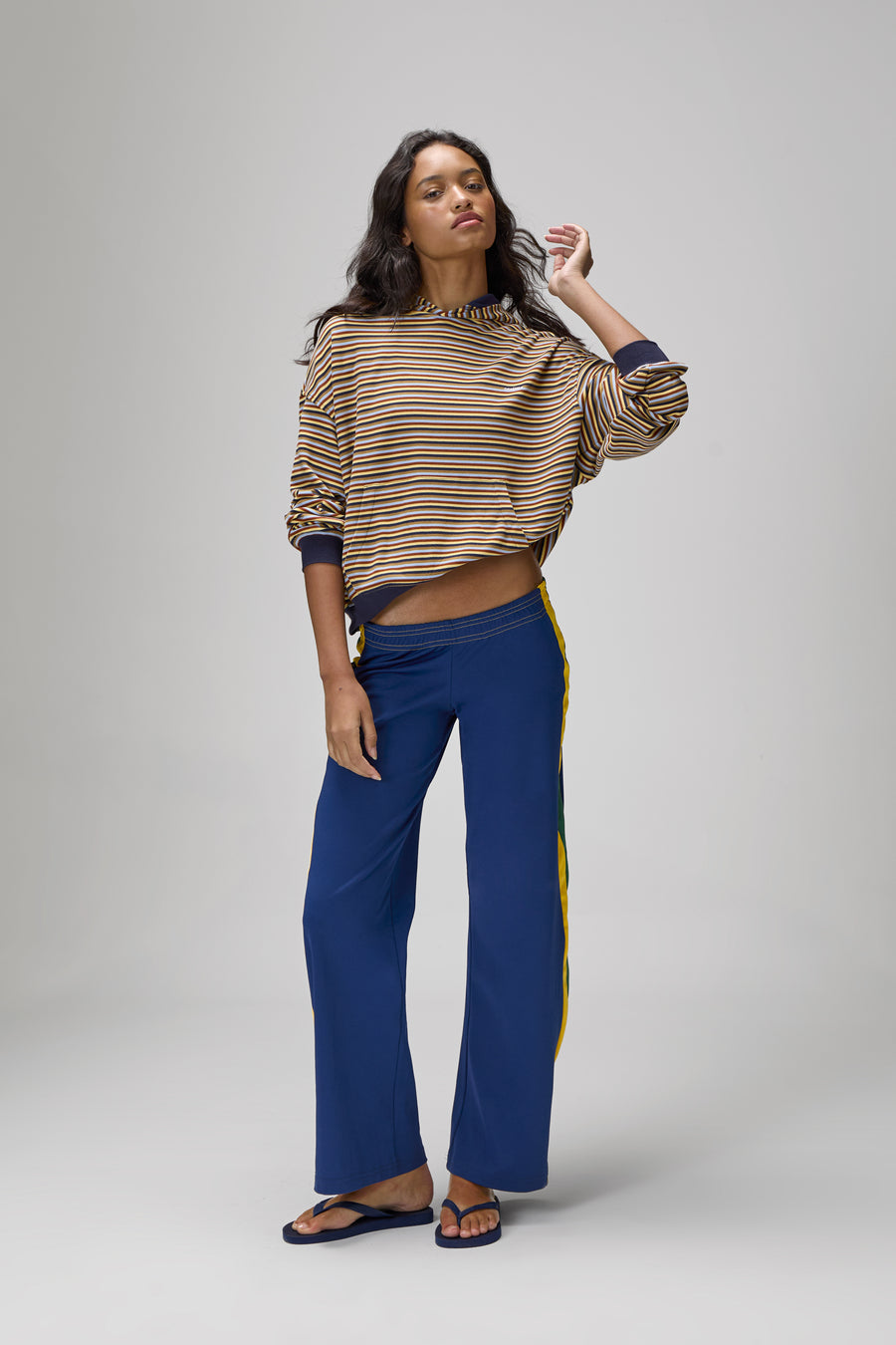 Walker Soft Shrunken Hoodie in Navy