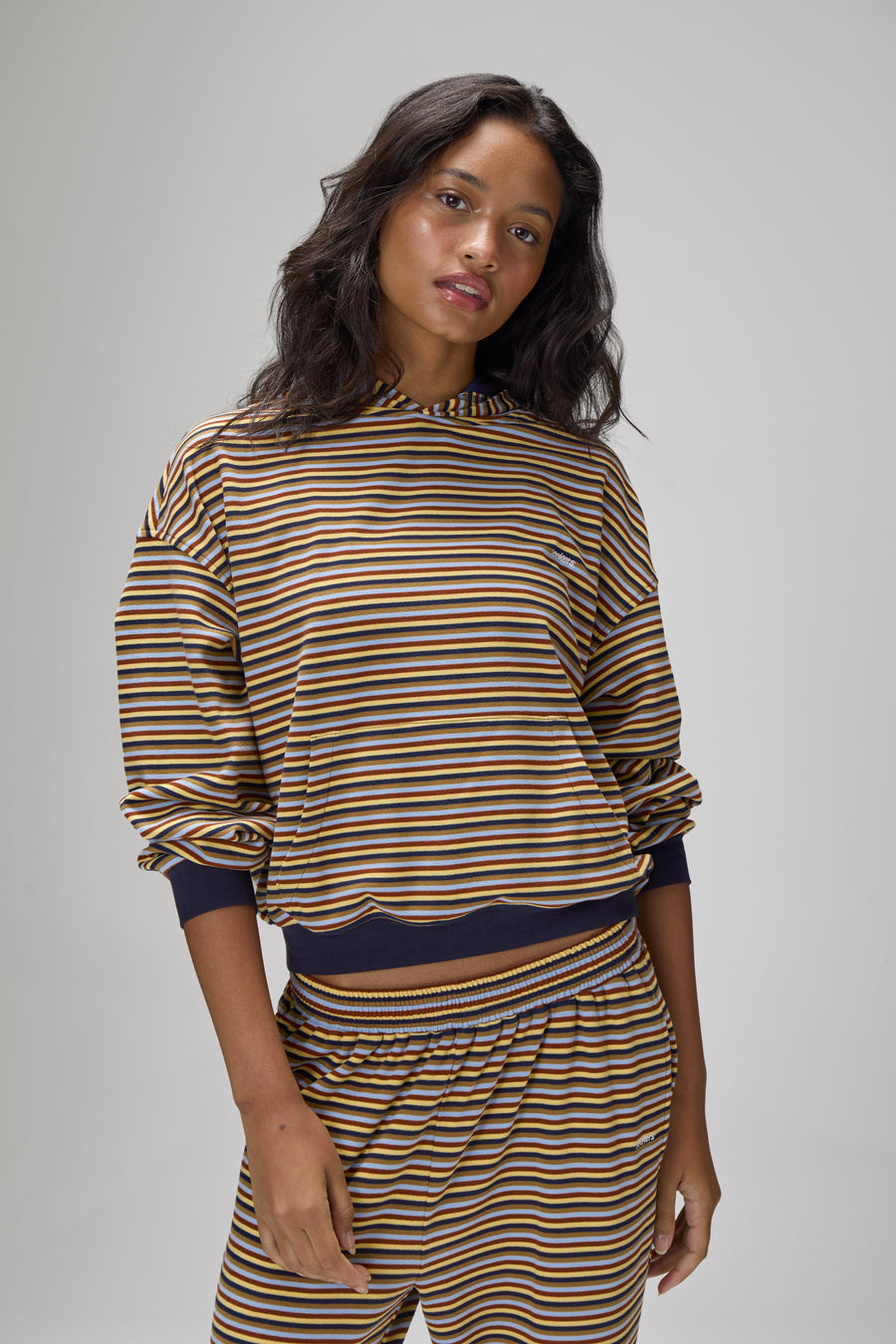 Walker Soft Shrunken Hoodie in Navy