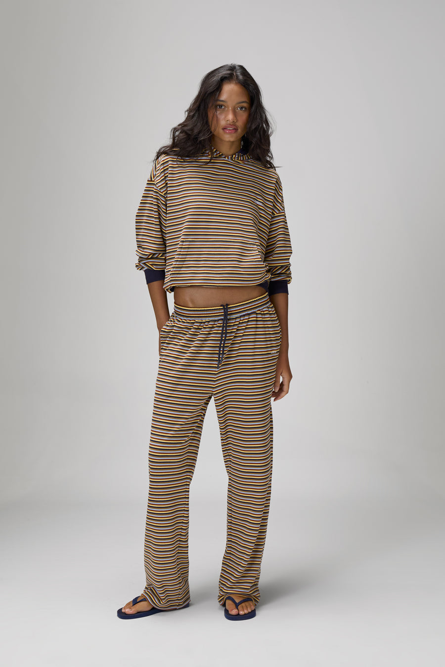 Walker Soft Shrunken Hoodie in Navy