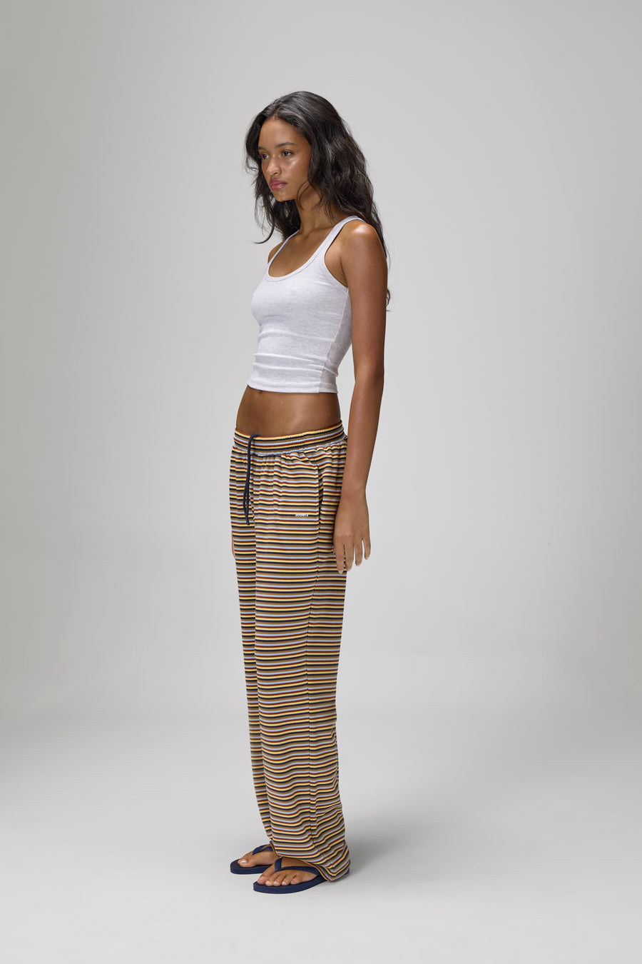 Walker Soft Wide Leg Pants in Navy