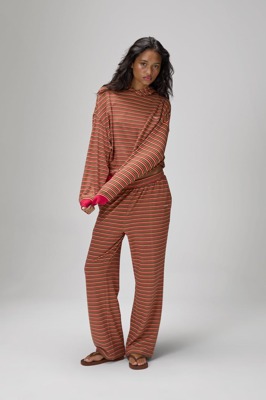 Walker Soft Shrunken Hoodie in Red