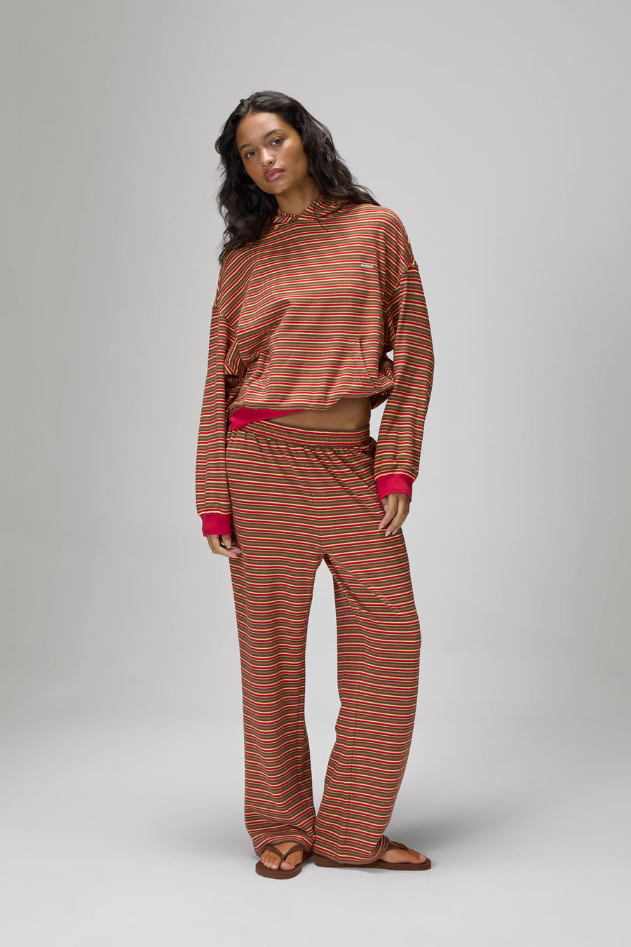 Walker Soft Shrunken Hoodie in Red