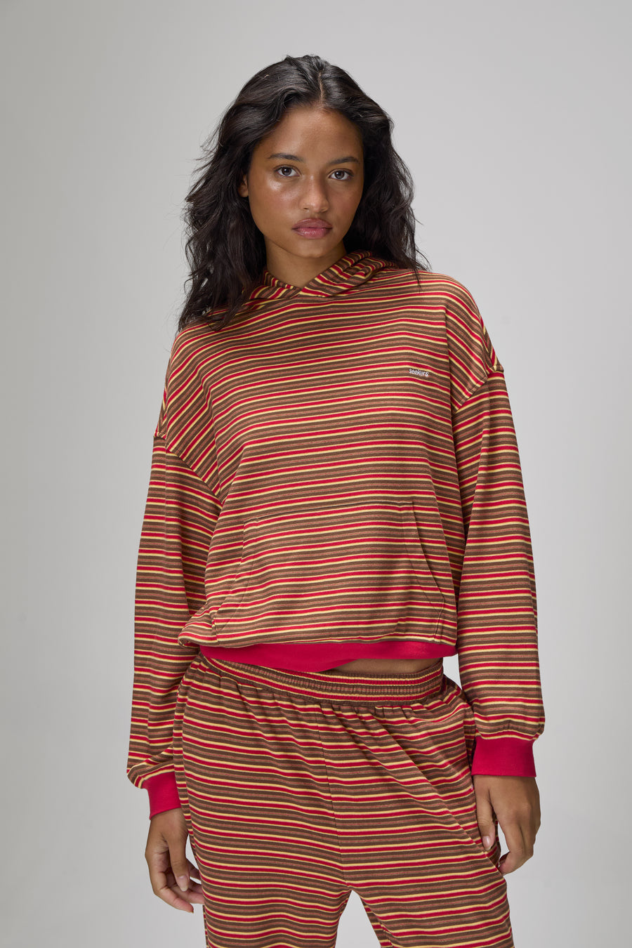 Walker Soft Shrunken Hoodie in Red