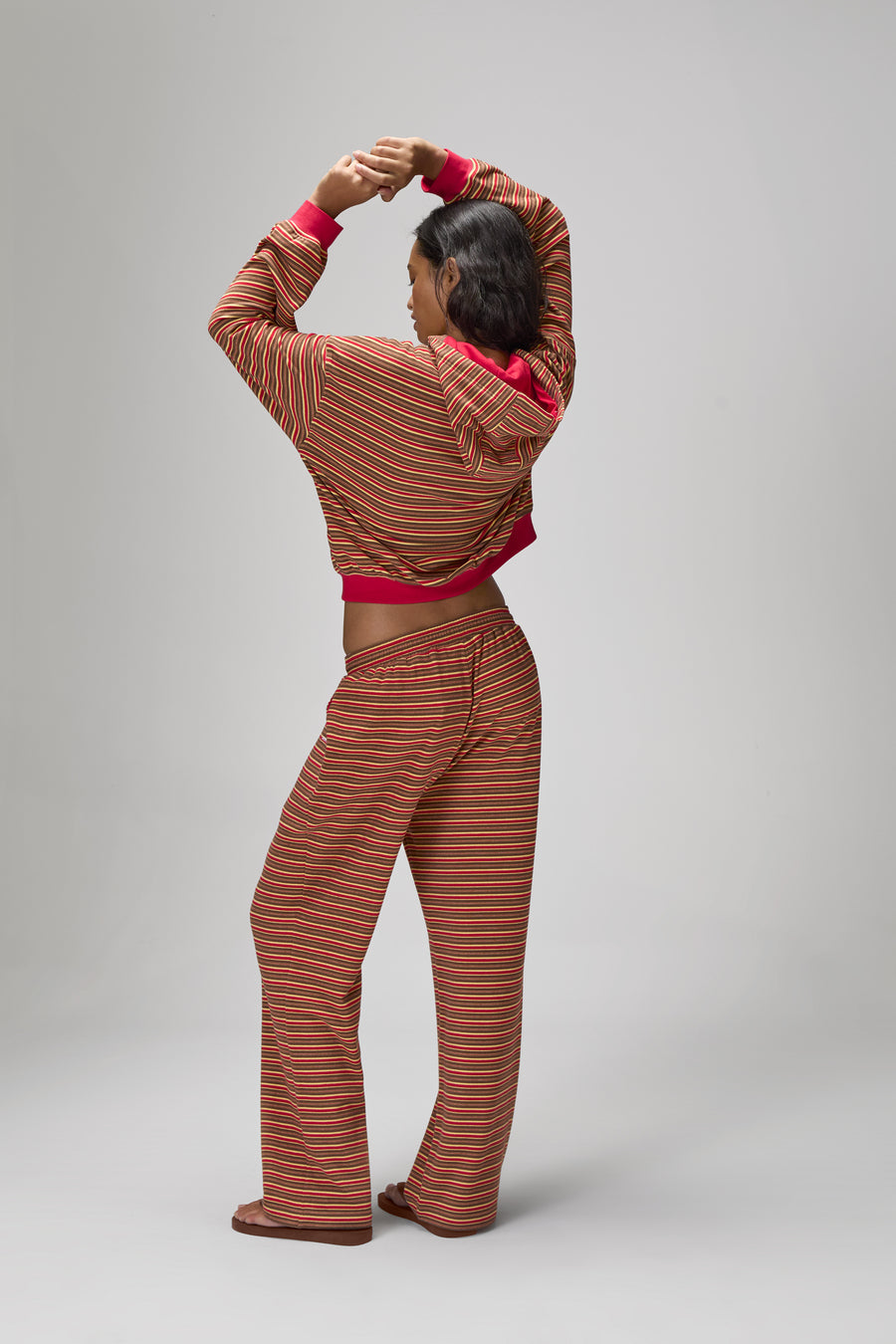 Walker Soft Wide Leg Pants in Red