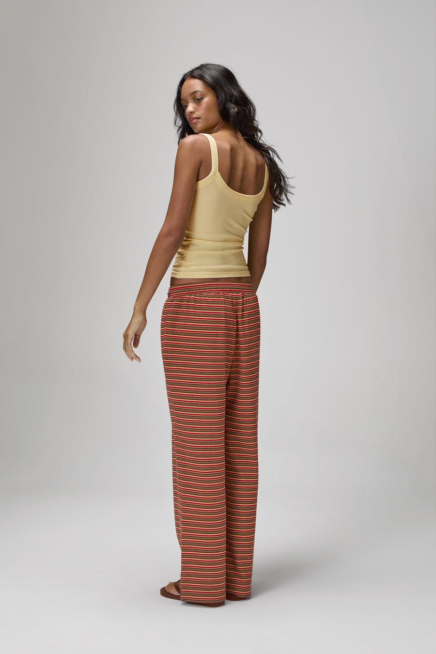 Walker Soft Wide Leg Pants in Red
