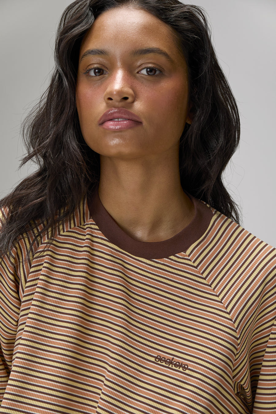 Douglas Oversized Long Sleeve Tee in Sunset